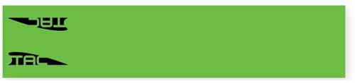 TAC VANES STANDARD ARROW WRAP - 4.675" GREEN 13 PACK