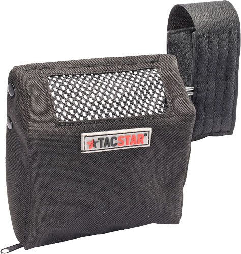 TACSTAR UNIVERSAL BRASS - CATCHER W/VELCRO STRAPS BLACK