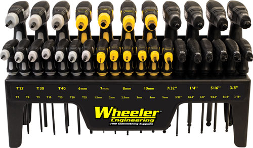 WHEELER DRIVER SET 30 PIECE - HEX KEY/TORX P-HANDLE SET
