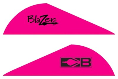 BOHNING BLAZER VANES - 2" SOLID HOT PINK 36PK