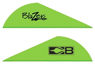 BOHNING BLAZER VANES - 2" SOLID NEON GREEN 36PK