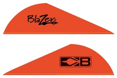 BOHNING BLAZER VANES - 2" SOLID NEON RED 100PK