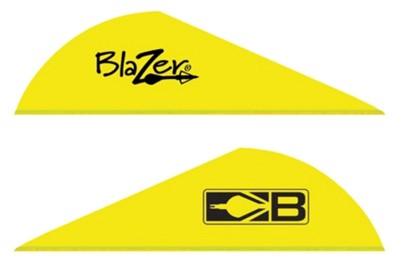 BOHNING BLAZER VANES - 2" SOLID NEON YELLOW 100PK