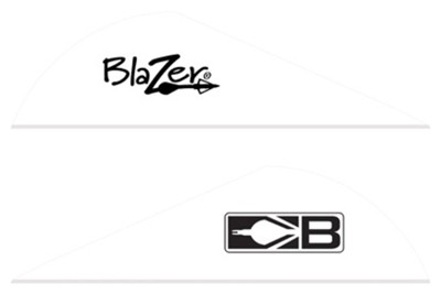 BOHNING BLAZER VANES - 2" SOLID WHITE 100PK
