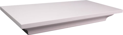 LOCKDOWN IN PLAIN SIGHT SHELF - WHITE 24"WX11.75"HX3.25"D
