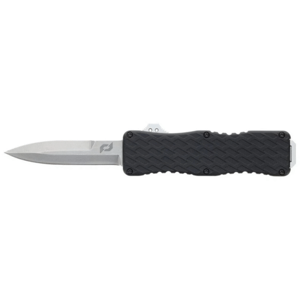 Schrade 1135967 Uproar Double Action OTF Out-the-Front Automatic Knife 3.00"" D2 Single Edge Dagger Blade, Aluminum Handle