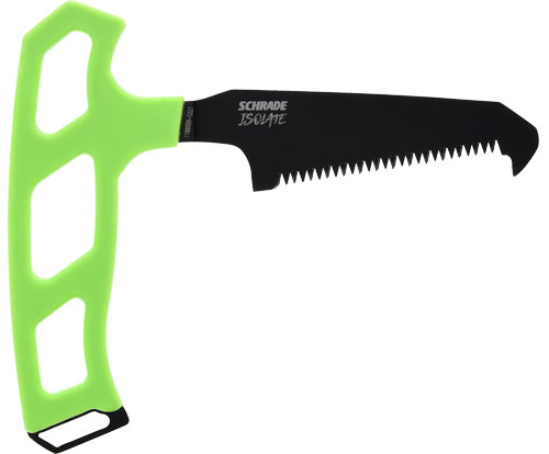 SCHRADE KNIFE ISOLATE SMALL - BONE SAW 3" T-HANDLE SK5 GREEN