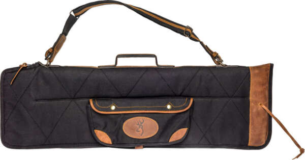 BROWNING LONA CANVAS GUN CASE - 34.5" O/U TKDWN BLK/BRWN TRIM