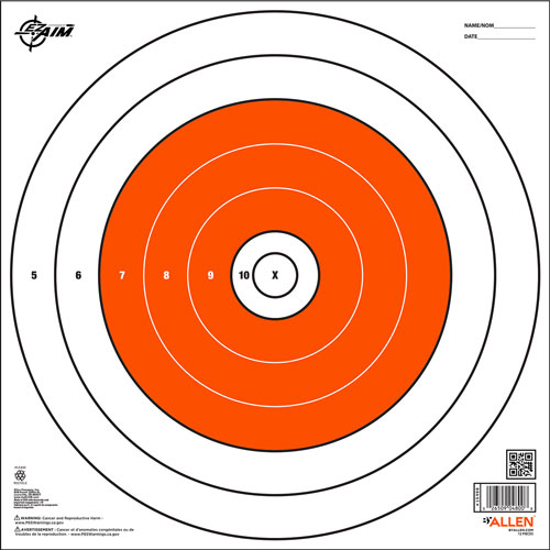 ALLEN EZ AIM PAPER BULLSEYE - TARGET 12-PK 12"X12"
