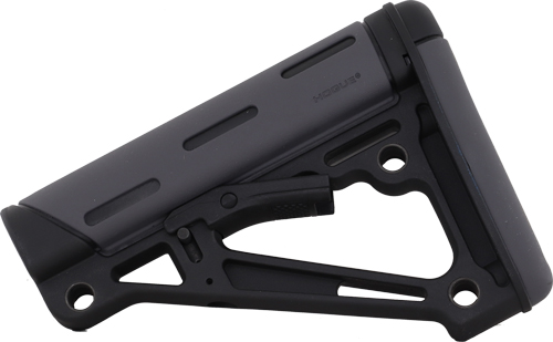 HOGUE AR-15 COLLAPSIBLE STOCK - OVERMOLDED GREY MIL-SPEC