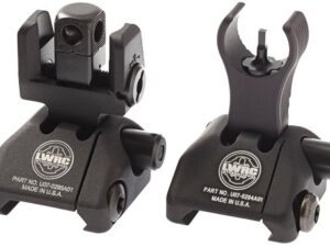 LWRC SIGHT SET FOLDING - SKIRMISH BUIS BLACK PICATINNY