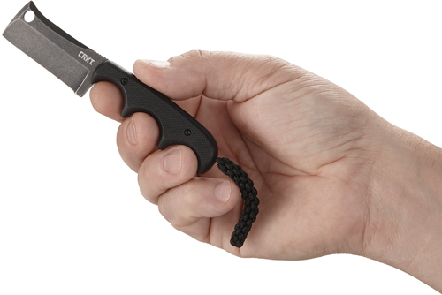 CRKT MINIMALIST CLEAVER NECK - KNIFE 2.13" BLACKOUT W/SHEATH