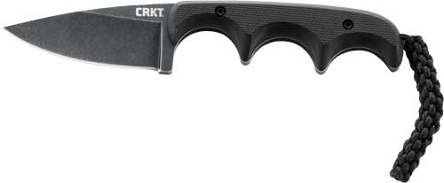 CRKT MINIMALIST BLACK DROP - POINT NECK KNIFE 2.16" W/SHTH
