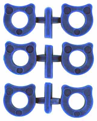 WILSON SHOK-BUFF SHOCK BUFFERS - FOR 1911 6-PACK BLUE POLYMER