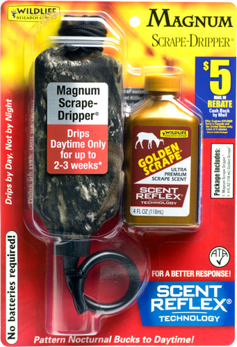 WRC DEER LURE GOLDEN SCRAPE/ - SCRAPE DRIPPER COMBO 4FL OZ