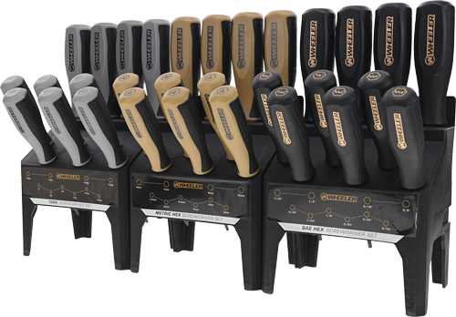 WHEELER DRIVER SET 30 PIECE - HEX KEY/TORX BENCHTOP SET
