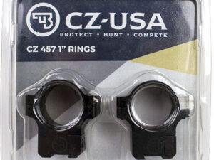 CZ 457 1" ALUMINUM SCOPE RINGS - 11MM DOVETAIL MATTE BLACK