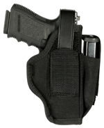 BLACKHAWK AMBIDEXTROUS HOLSTER - W/MAG POUCH #06 NYLON BLACK