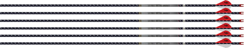 EASTON ARROW 4MM FMJ 400 - 6-PACK W/ 2" BLAZER VANES