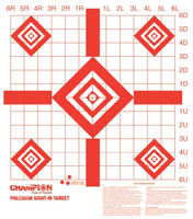 CHAMPION TARGET PAPER REDFIELD - STYLE SIGHT-IN 10-PACK