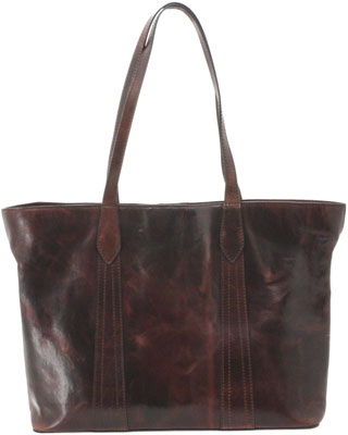 CAMELEON GAIA CONCEAL CARRY - PURSE OPEN TOTE BROWN LEATHER