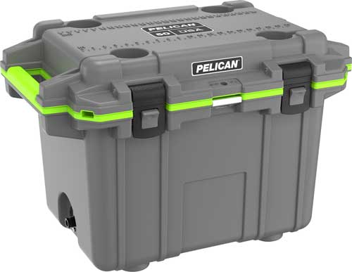 PELICAN COOLERS IM 50 QUART - ELITE DARK GRAY/GREEN