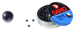 GAMO 177 LEAD ROUNDBALL BB'S - 8.2 GRAINS 250PK TIN