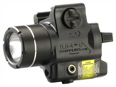 STREAMLIGHT TLR-4G LIGHT/LASER - WHITE LED/GREEN LASER RAIL MNT