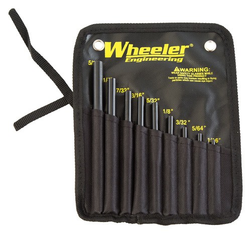 WHEELER 9-PC ROLL PIN STARTER - SET W/STORAGE POUCH