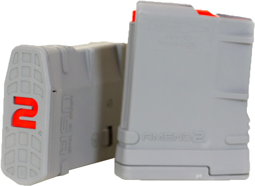 AMEND2 AR-10 SR-25 MAG 7.62X51 - 10 RD POLYMER GRAY