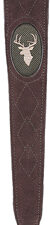 ALLEN SUED DEER HEAD SLING W/ - SWIVELS BROWN LEATHER