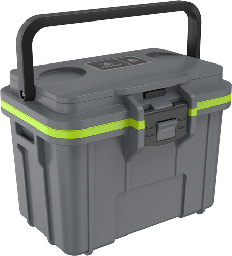 PELICAN COOLERS IM 8 QUART - GRAY/GREEN ICE PACK & STORAGE