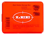 LEE SHELLHOLDER STORAGE BOX - RED PLASTIC