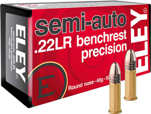 ELEY PRECISION 22LR 40GR SEMI - AUTO BENCHREST 50RD 100BX/CS