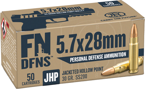 FN 5.7X28 30GR JHP SS200 - 50RD 10BX/CS