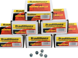 TRADITIONS BULLETS REVOLVER - ROUNDBALL 36CAL .3756 100PK