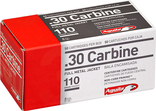 AGUILA 30 CARBINE 110GR FMJ - 50RD 20BX/CS