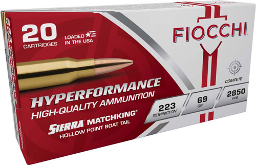 FIOCCHI 223 REM 69GR - MATCHKING HPBT 20RD 10BX/CS