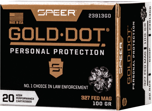 SPEER GOLD DOT 327 FEDERAL - 100GR GDHP 20RD 10BX/CS