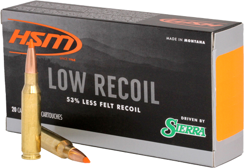 HSM LOW RECOIL 243 WIN 85GR - SBT 20RD 25BX/CS