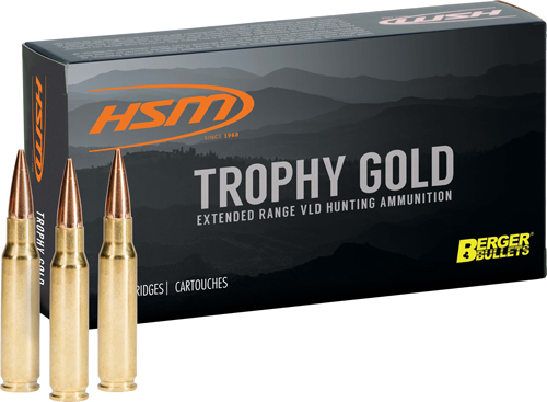 HSM TROPHY GOLD 25-06 REM - 115GR BERGER VLD 20RD 20BX/CS