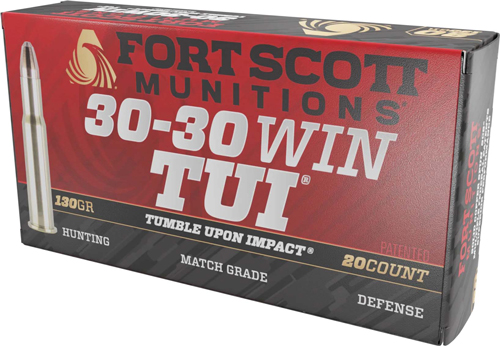 FORT SCOTT 30-30 WIN 130GR TUI - SOLID COPPER 20RD 10BX/CS