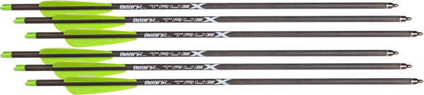 BEAR-X TRUEX CROSSBOW BOLTS - 20" CARBON 6PK