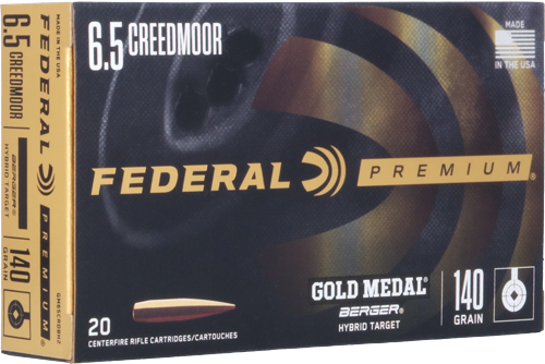 FEDERAL GOLD MEDAL 6.5 CM - 140GR BERGER VLD 20RD 10BX/CS