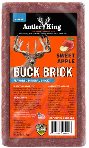 ANTLER KING SWEET APPLE BUCK - BRICK MINERAL 4#