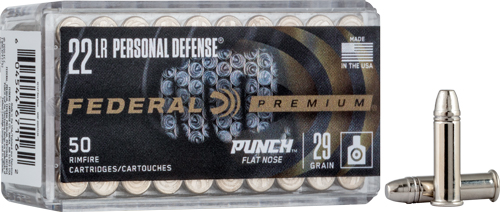 FEDERAL PUNCH 22LR 29GR FLAT - NOSE 50RD 100BX/CS