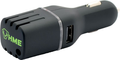HME SCENT SLAMMER OZONE SCENT - ELIMINATOR CAR UNIT W/DUAL USB