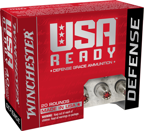 WINCHESTER USA READY 40 SW - 170GR JHP 20RD 10BX/CS
