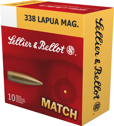 S&B 338 LAPUA MAG MATCH 300GR - BTHP 10RD 10BX/CS