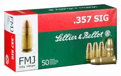 S&B 357 SIG 140GR FMJ - 50RD 20BX/CS